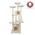 Load image into Gallery viewer, Real Wood B8201 Classic  Ivory Cat Tree Multi Levels W Ramp